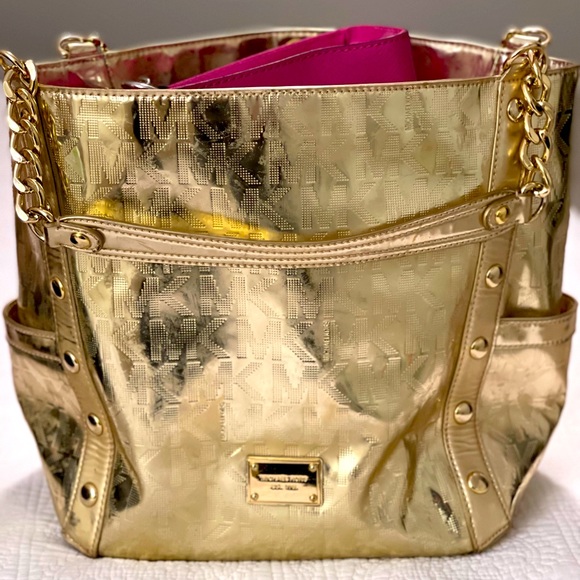 Michael Kors Gold Tote - Picture 1 of 6